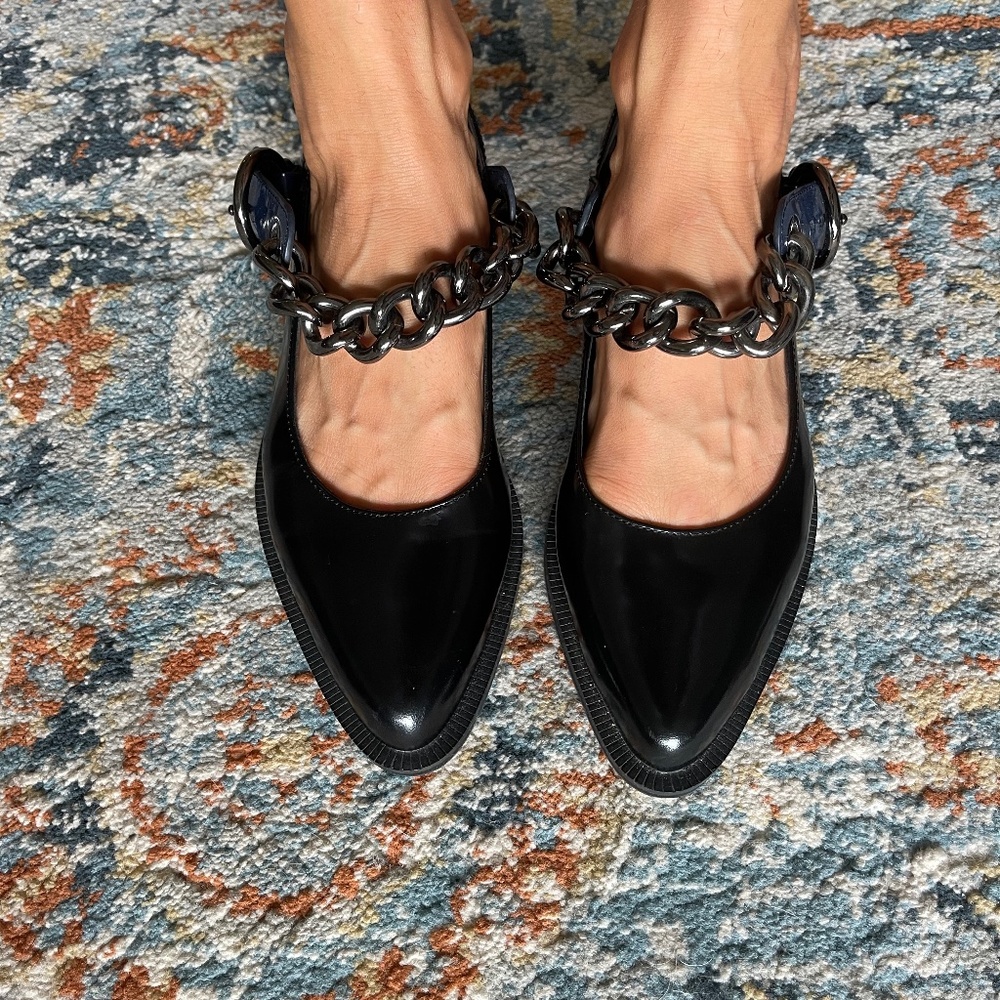 Jil sander Navy chain loafers